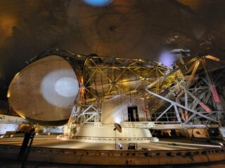 Antenne cornet Pleumeur-Bodou - Cité des Télécoms