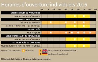 Horaires 2016 Cité des télécoms